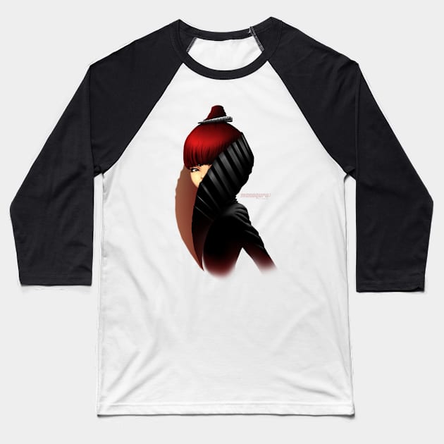 Renaissance profile portrait Baseball T-Shirt by monoguru